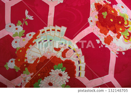 Antique kimono fabric 132148705