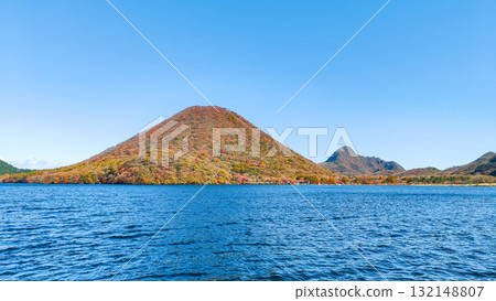 Mount Haruna, Lake Haruna, and Mount Haruna Fuji (Autumn) 132148807