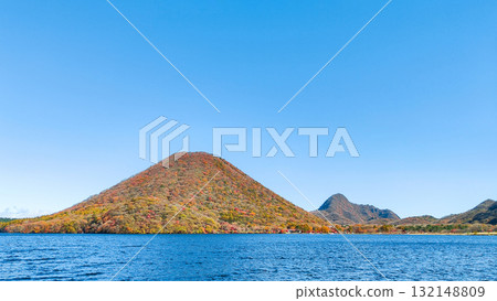 Mount Haruna, Lake Haruna, and Mount Haruna Fuji (Autumn) 132148809
