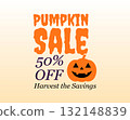pumpkin sale fifty percent off halloween event 132148839