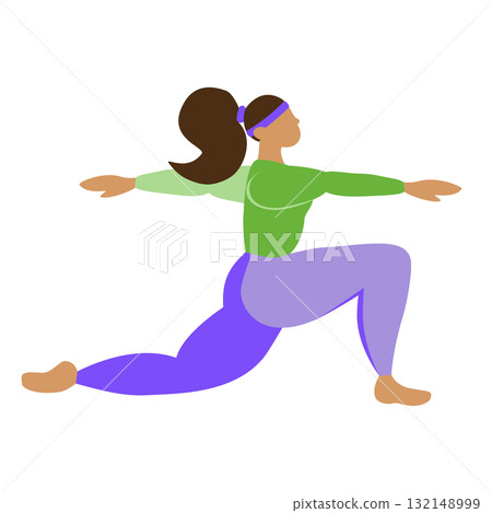 yoga, silhouette, woman 132148999