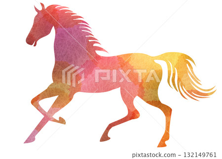 馬年賀卡十二生肖圖標 馬年賀卡十二生肖圖標 132149761