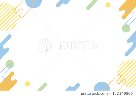 Healthy and pop frame illustration Healthy and pop frame illustration 132149806