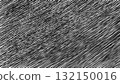 Black and white abstract raster texture with diagonal hand-drawn scratch-like lines forming dense pattern. 132150016