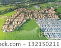 Land value in aerial view and concept of market price. 132150211