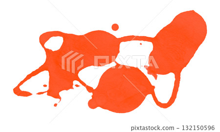red watercolor splash brush isolated on transparent background red watercolor splash brush isolated on transparent background 132150596