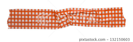 red patterned sticker paper tape isolated on transparent background 132150603