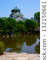 大阪最著名的旅遊景點-大阪城的風景 大阪最著名的旅遊景點-大阪城的風景 132150661