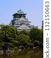 大阪最著名的旅遊景點-大阪城的風景 大阪最著名的旅遊景點-大阪城的風景 132150663