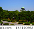 大阪最著名的旅遊景點-大阪城的風景 大阪最著名的旅遊景點-大阪城的風景 132150668