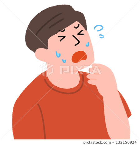 男人覺得熱的插圖 男人覺得熱的插圖 132150924