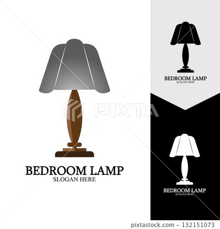 Bedroom lamp vector icon background Bedroom lamp vector icon background 132151073