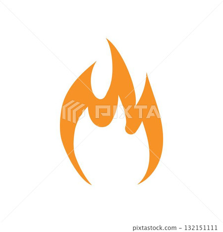 fire logo vector icon illustration fire logo vector icon illustration 132151111