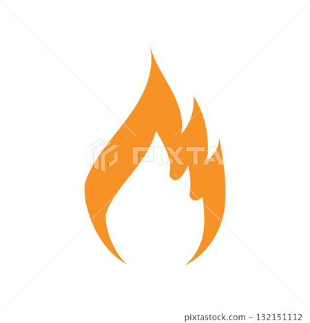 fire logo vector icon illustration fire logo vector icon illustration 132151112
