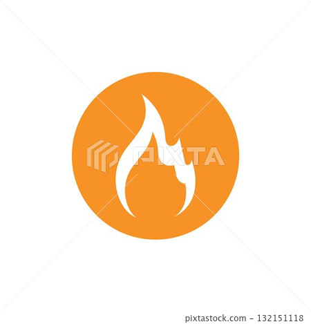 fire logo vector icon illustration 132151118