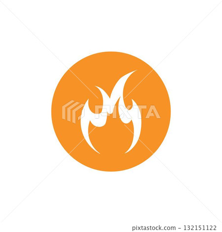 fire logo vector icon illustration 132151122
