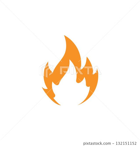 fire logo vector icon illustration 132151152