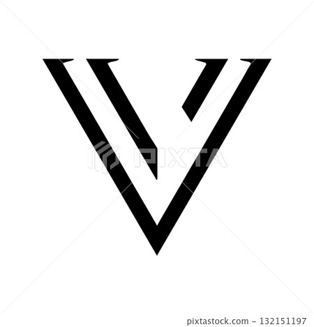 Shield-Shaped Letter V Logo Representing Protection and Modern Design Shield-Shaped Letter V Logo Representing Protection and Modern Design 132151197