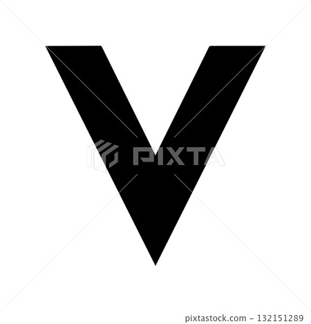 Black Modern V Symbol Inspired by Digital Network Design Patterns Black Modern V Symbol Inspired by Digital Network Design Patterns 132151289