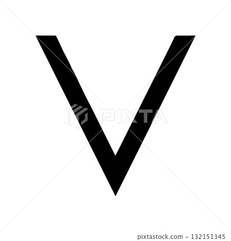 Bold Angular Letter V Logo Symbolizing Strength and Innovation Bold Angular Letter V Logo Symbolizing Strength and Innovation 132151345