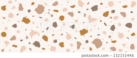 Speckle Terrazzo pattern. Granite stone texture. Abstract background for interior design, wallpaper, stoneware, wrapper paper. Vintage vector illustration Speckle Terrazzo pattern. Granite stone texture. Abstract background for interior design, wallpaper, stoneware, wrapper paper. Vintage vector illustration 132151448