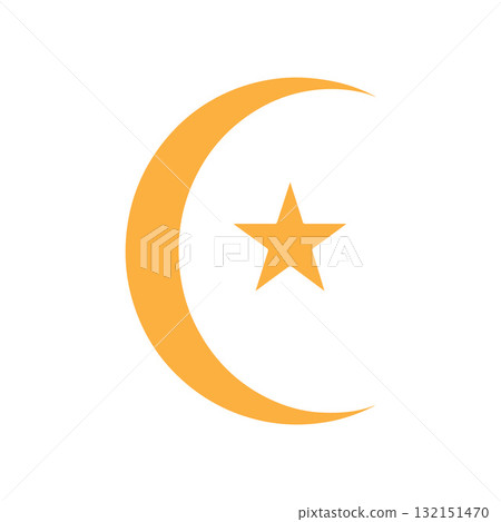 Modern Orange Celestial Symbol Inspired  132151470