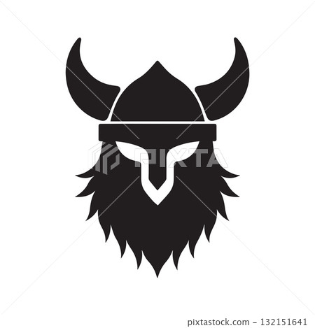 Abstract Dual Viking Warrior Symbol Combining Man and Myth Design Abstract Dual Viking Warrior Symbol Combining Man and Myth Design 132151641
