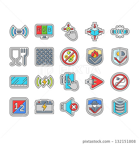 ease of use convenience product icons set vector ease of use convenience product icons set vector 132151808