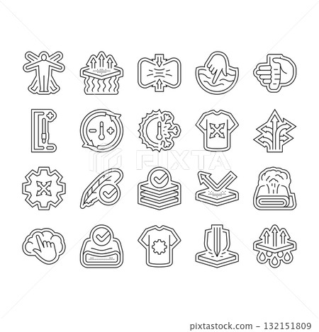 comfort usability product icons set vector comfort usability product icons set vector 132151809