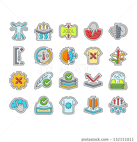 comfort usability product icons set vector comfort usability product icons set vector 132151811