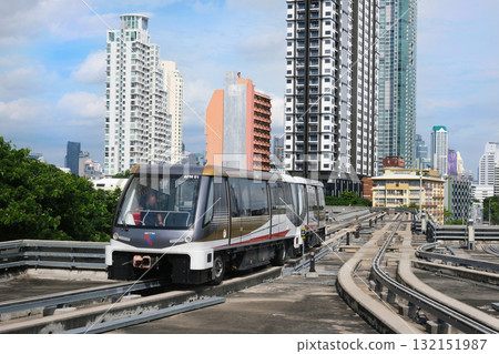 Gold Line, an elevated railway in Bangkok, Thailand 132151987