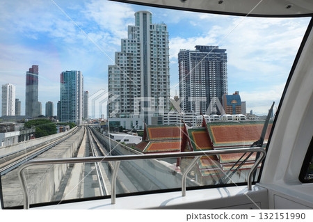 Gold Line, an elevated railway in Bangkok, Thailand 132151990