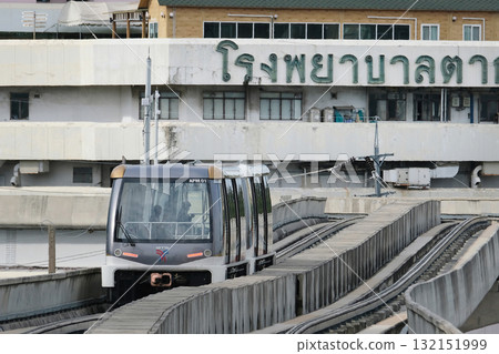 Gold Line, an elevated railway in Bangkok, Thailand Gold Line, an elevated railway in Bangkok, Thailand 132151999