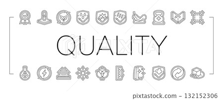 quality materials product icons set vector 132152306