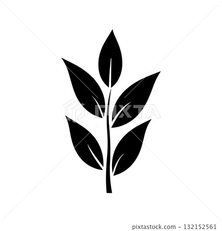 Industrial Coffee Plant Logo with Strong Mechanical Aesthetic 132152561