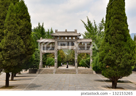 Entrance to the Shaolin Temple in Dengfeng China 132153265