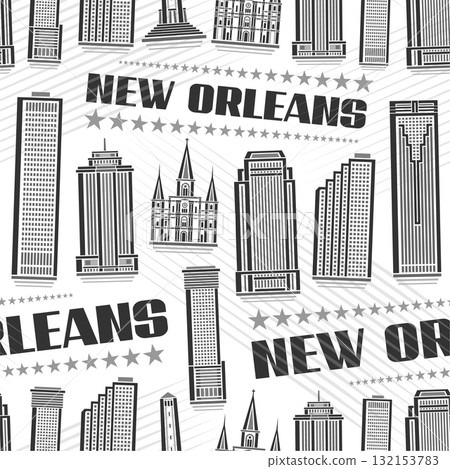 Vector New Orleans seamless pattern Vector New Orleans seamless pattern 132153783