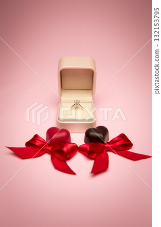 Valentine's Day chocolates and rings Valentine's Day chocolates and rings 132153795