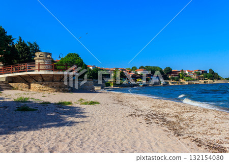View of the embankment of the old town of Nessebar, Bulgaria 132154080