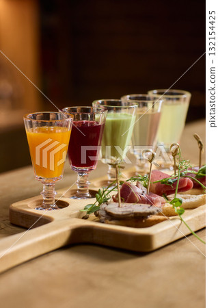 Enjoy artisan crafted cocktails paired with a delightful charcuterie board experience Enjoy artisan crafted cocktails paired with a delightful charcuterie board experience 132154425