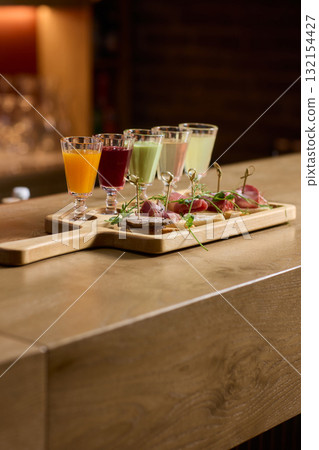 Enjoy artisan crafted cocktails paired with a delightful charcuterie board experience Enjoy artisan crafted cocktails paired with a delightful charcuterie board experience 132154427