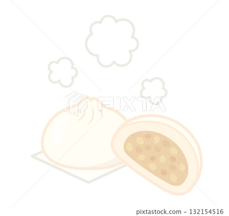 Chinese bun icon 132154516