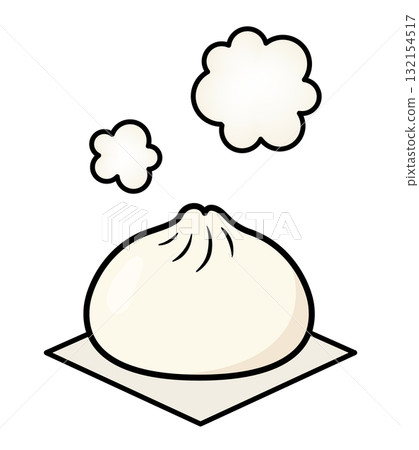 Chinese bun icon 132154517