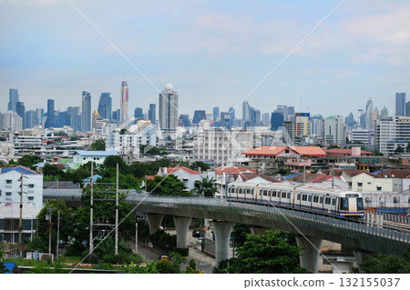 MRT Blue Line in Bangkok, Thailand 132155037
