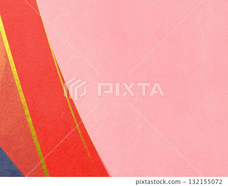 和紙（紅色、粉紅色） 132155072