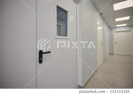 Sleek and Modern Door Handle Featuring an Innovative Locking Mechanism for Enhanced Security 132155385