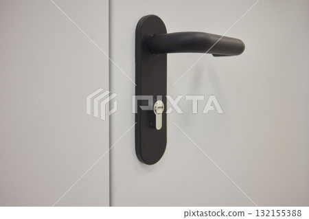Sleek and Modern Door Handle Featuring an Innovative Locking Mechanism for Enhanced Security Sleek and Modern Door Handle Featuring an Innovative Locking Mechanism for Enhanced Security 132155388