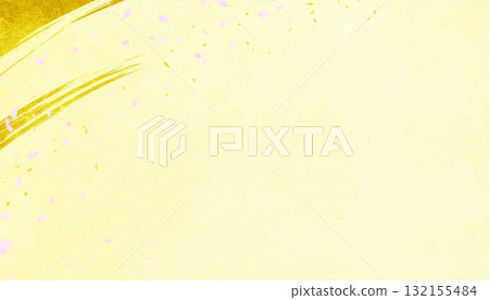 和紙（春天主題的日式背景資料） 132155484