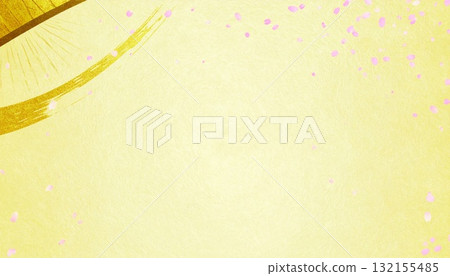 和紙（春天主題的日式背景資料） 132155485