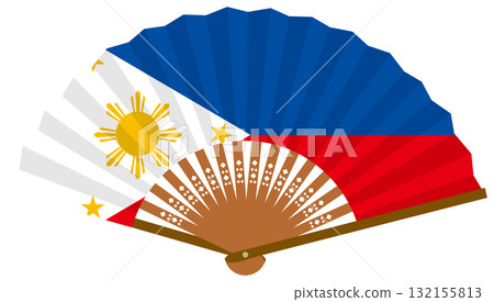 Philippine flag fan 132155813
